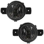 Fog Light Assembly for Nissan Altima (2013-2018)/Rogue (2010-2016)/Sentra (2004-2019)/Versa (2012-2019), Halogen, Clear Lens, Right (Passenger) and Left (Driver), Replacement