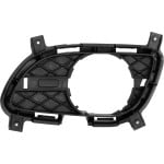 Front Fog Light Molding for Infiniti G37 (2011-2013) and Q60 (2014-2015), Right (Passenger) Side, Inner, Textured Black Cover Finisher, Standard Type, Coupe/Convertible, Base/Premier/Sport Models, w/o Sport Package, Replacement