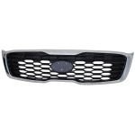 Grille for Kia SORENTO 2019-2020, Chrome Shell with Painted Dark Gray Trim, Suitable for EX, EX Premium, EX Sport, and S Models, Replacement