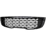 Grille for Kia Sedona 2019-2021, Standard Type, Painted Dark Gray Shell and Insert, Replacement