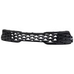 Upper Grille for Kia K5 2021-2024, EX/LX/LXS Models, Primed (Ready to Paint) Dark Gray Shell and Insert, with Grille Extension, Replacement