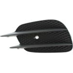 Front Bumper Grille for 2017-2020 E-Class, Left (Driver) Outer, without Luxury Package for Sedan/Wagon, with AMG Styling Package for Convertible/Coupe, Replacement