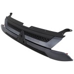 Textured Black Shell and Insert Grille for 2019-2020 Mitsubishi Outlander with Chrome and Silver Molding, Replacement