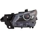 Headlight for Mazda CX-9 2016-2023, Left (Driver), Lens and Housing, LED, without Adaptive Headlights, Replacement (CAPA Certified)