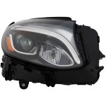 Headlight Assembly for Mercedes-Benz GLC-Class 2016-2019, Right (Passenger) Side, LED, Without Adaptive Headlights, Without Logo, GLC-Coupe 2017-2019, Replacement