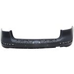 Rear Bumper Cover for Mercedes-Benz GLE-Class 2016-2019, Primed (Ready to Paint) with Active Park Assist Sensor Holes, Suitable for GLE300D/GLE350 Models without AMG Package, Replacement