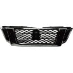 Grille for Nissan Armada 2017-2019, SL/Platinum Models, Painted Black with Chrome Frame, Replacement