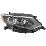 Headlight Assembly for Nissan Rogue 2019-2020, Right (Passenger), LED, Replacement (CAPA Certified)