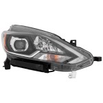 Headlight Assembly LED for Nissan Sentra 2018-2019, Right (Passenger) Side, Replacement