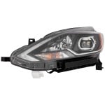Headlight Assembly for Nissan Sentra 2016-2017, Left (Driver) Side, LED Light, Replacement