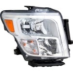 Headlight Assembly for Nissan Titan 2020-2023, Titan XD 2020-2021, Right (Passenger) Side, Halogen, Crew Cab, Replacement