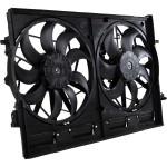Radiator Fan Assembly for Nissan Rogue 2021-2023, Dual Fan, 2.5L Engine, with Control Module, Replacement