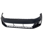 Front Bumper Cover for Volkswagen Golf/GTI 2015-2017, Primed (Ready to Paint) w/o Park Distance Control Sensor Holes and Headlight Washer Holes, Replacement