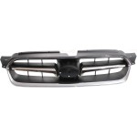 Grille for Subaru Legacy 2005-2007, Chrome Shell with Painted Black Insert, Replacement