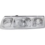 Headlight Assembly for Saturn VUE 2005, Left (Driver) Side, Chrome Interior, Halogen, Replacement