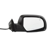 Power, Manual-Folding, Heated, Paintable/Textured Mirror with 2 Caps for 2011-2014 Subaru Legacy/Outback Right (Passenger) Side to 8-2013, Replacement