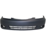 Front Bumper Cover for Toyota Camry 2002-2004, Primed (Ready to Paint), SE Model, USA Built Vehicle, with Fog Light Holes, Replacement