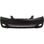 Front Bumper Cover for Toyota Corolla 2005-2008, CE/LE Models, Primed (Ready to Paint), without Spoiler Holes, Replacement