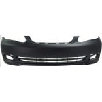 Front Bumper Cover for Toyota Corolla 2005-2008 S/XRS Models, Primed (Ready to Paint), with Spoiler Holes, Replacement