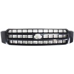 Grille for 2001-2003 Toyota Highlander, Plastic, Black Shell and Insert, Compatible with Base/Limited Models, Replacement