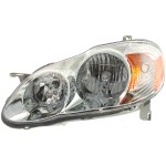 Headlight Assembly for 2003-2004 Toyota Corolla S Model, Left (Driver) Side, Halogen, Replacement