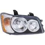 Headlight Assembly for Toyota Highlander 2001-2003, Left (Driver), Halogen, Replacement