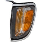 Corner Light Assembly for 2001-2004 Toyota Tacoma, Left (Driver), Park Light with Chrome Trim, Replacement