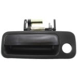 Front Exterior Door Handle for Toyota Camry/Lexus ES300 1997-2001, Left (Driver), Smooth Black with Keyhole, Plastic, USA Built, Replacement
