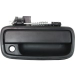 Front Exterior Door Handle for Toyota Tacoma 1995-2004, Right (Passenger), Textured Black with Keyhole, Replacement