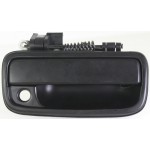 Front Exterior Door Handle for Toyota Tacoma 1995-2004, Right (Passenger), Smooth Black with Keyhole, Replacement