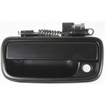 Front Exterior Door Handle for Toyota Tacoma 1995-2004, Left (Driver), Smooth Black with Keyhole, Replacement