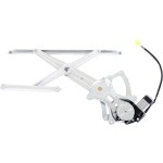 Front Window Regulator with Motor for 2005-2023 Toyota Tacoma, Left (Driver), Power, Crew Cab, Equal to Rear, Replacement