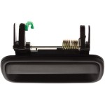 Textured Black Rear Exterior Door Handle for Toyota Tacoma 2001-2004, Right (Passenger), Replacement