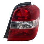 Tail Light for Toyota Highlander 2004-2007 (Right Passenger), Clear and Red Lens, Lens and Housing (Excluding Hybrid Model), Replacement