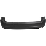 Rear Bumper Cover for Toyota Sienna 2004-2010, Primed (Ready to Paint), without Park Assist Sensor Holes, Replacement