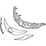 2021 - 2024 Toyota Sienna Grille Assembly