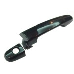 Front Left (Driver) and Right (Passenger) Exterior Door Handle for 2001 - 2012 Toyota RAV4,  6921112220C1, Black (Code 202), Replacement