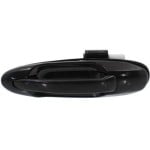 Exterior Rear Left (Driver) Door Handle for 2001 - 2007 Toyota Tundra Crew Cab Pickup, Black (Code 202), Smooth,  6924034020C0, Replacement