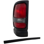 Tail Light for Dodge RAM Pickup 1994-2002, Left (Driver) Side, Lens and Housing, without Sport Package, Replacement