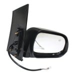 Power Mirror for Toyota Sienna 2011-2012, Right (Passenger) Side, Manual Folding, Heated, Paintable, Without Signal Light, Replacement
