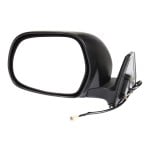 Power Mirror for Toyota 4Runner 2003-2009, Left (Driver), Manual Folding, Heated, Textured, without Auto-Dimming, Blind Spot Detection, Memory, and Signal Light, Replacement