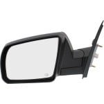 Mirror for Toyota Tundra 2014-2021, Left (Driver), Non-Towing, Power Adjustable, Manual Folding, Heated, Textured Finish, w/o Signal Light, Complies with C. C.Spec, without Lane Change Assist, Replacement