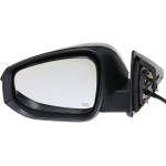 Power Mirror for Toyota Highlander 2014-2018, Left (Driver), Manual Folding, Heated, Paintable, with Signal Light, without Blind Spot Detection and Memory, For Hybrid Models 2014-2017, Replacement