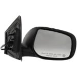 Power Mirror for Toyota Corolla 2009-2013, Right (Passenger), Manual Folding, Heated, Paintable, without Auto Dimming, Blind Spot Detection, Memory, and Signal Light, North America Built Vehicle, Replacement