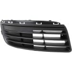 Fog Light Cover for Volkswagen Jetta 2005-2010, Right (Passenger), Outer, Textured Black, Without Fog Light Hole, Replacement