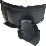 Front Fender Liner for Volkswagen Passat 2006-2010, Left (Driver) Side, Front Section, Vacuum Form Plastic, Replacement