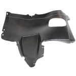 Front Fender Liner for Volkswagen Jetta 2005-2010, Left (Driver), Vacuum Form Plastic, Front Section, Manual Transmission, 09 Wagon 6-Speed, Replacement