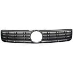 Textured Black Shell and Insert Grille for 1998-2001 Volkswagen Passat, Old Body Style, Replacement