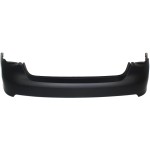 Rear Bumper Cover for Volkswagen Jetta 2005-2010 Sedan, Primed (Ready to Paint), Without Park Assist Sensor Holes, Replacement (CAPA Certified)