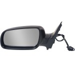Power Mirror for Volkswagen Golf 1999-2006, Left (Driver), Manual Folding, Heated, Paintable, Without Memory, Clear Glass, Replacement